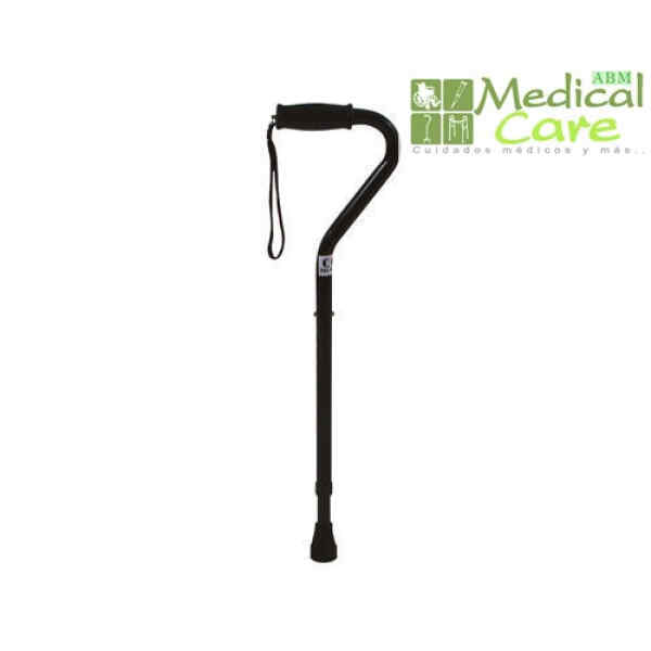Baston de aluminio con mango curvo | ABM MEDICAL CARE