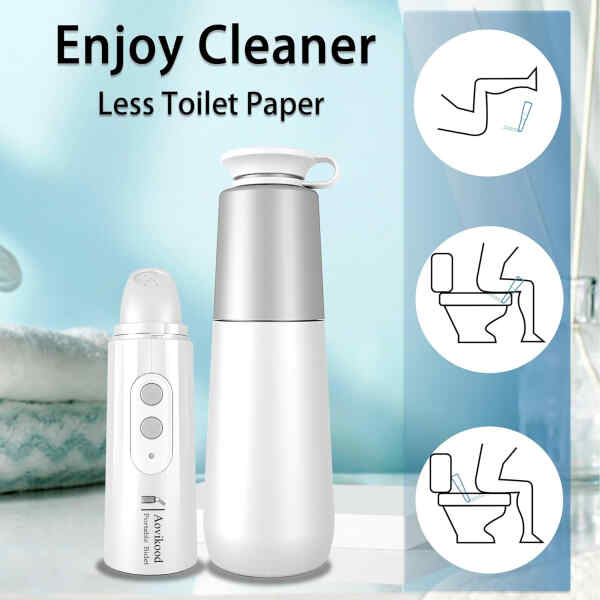 Bidet portatil de 1 boquilla recargable para uso en bano ABM MEDICAL CARE