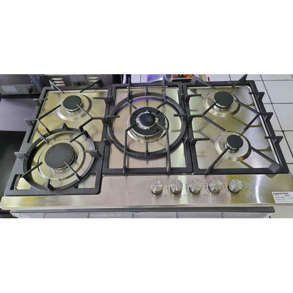 Estufa de 5 hornillas empotrable top de Acero inoxidable a gas | PREMIERE BY ABM