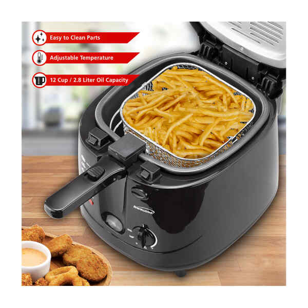 Freidora de Aceite capacidad 2.8 litro | BRENTWOOD