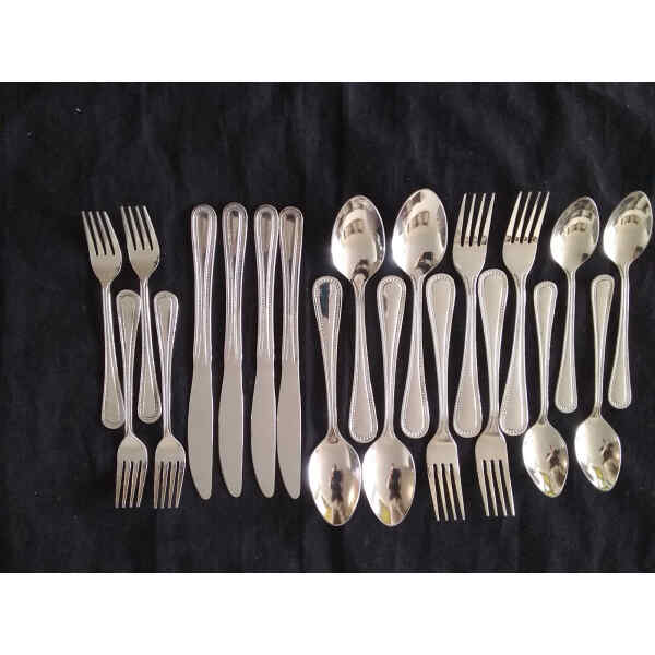 Juego de 60 cubiertos de acero inoxidable | ABM Juego de 60 cubiertos de acero inoxidable | ABM