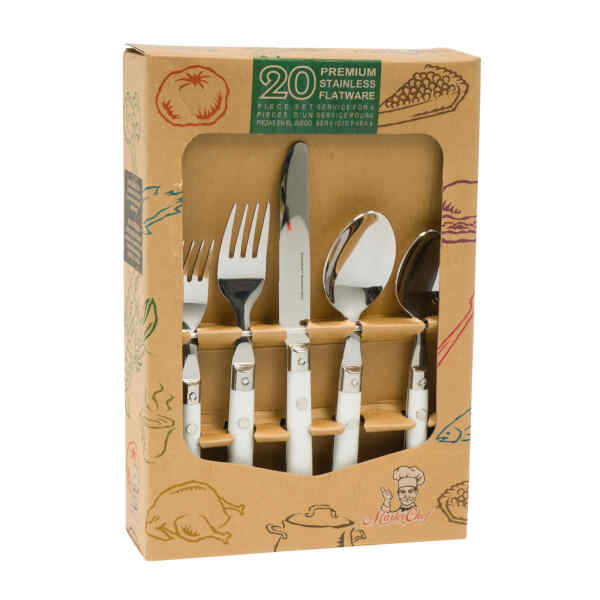 Juego de cubiertos de alta calidad de 20 | MASTER CHEF