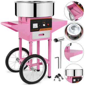 Maquina de Algodon de Azucar Industrial con ruedas tipo carrito PREMIERE BY ABM