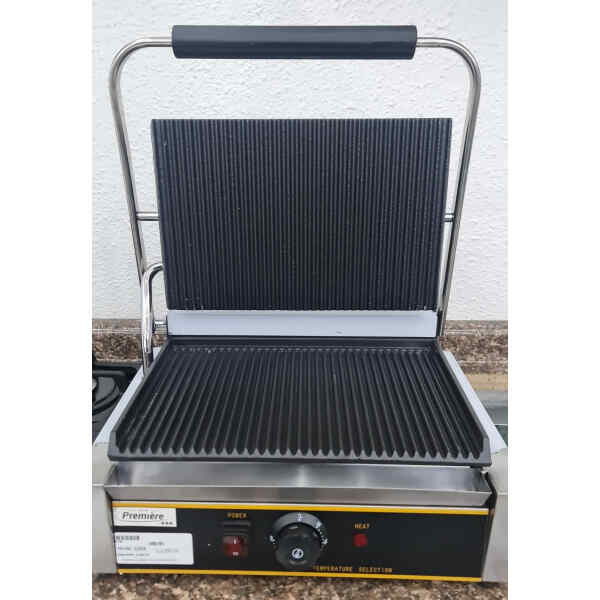 Parrilla electrica para panini Industrial de cuatro rebanadas PREMIERE BY ABM Parrilla electrica para panini Industrial de cuatro rebanadas PREMIERE BY ABM