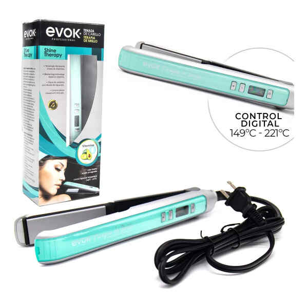 Plancha shine therapy para cabello de 1″ | EVOK