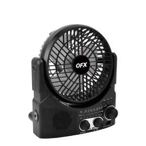 Radio ventilador de 6 pulgadas recargable | QFX
