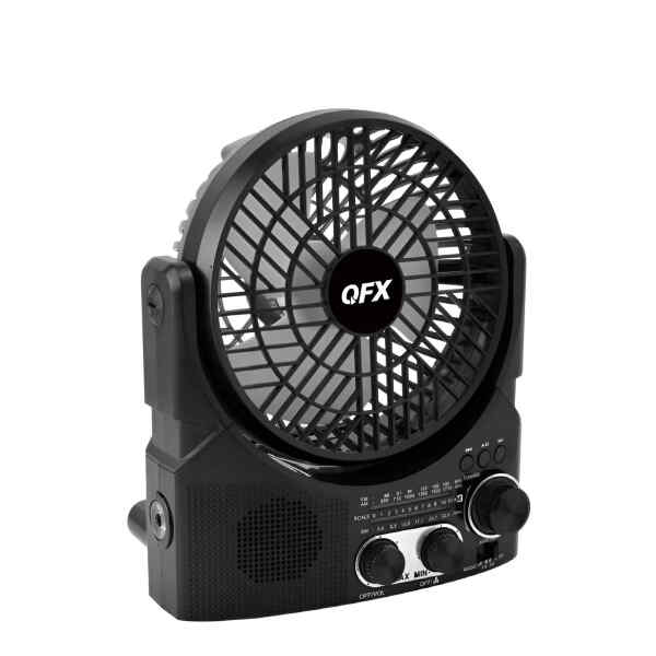 Radio ventilador de 6 pulgadas recargable | QFX