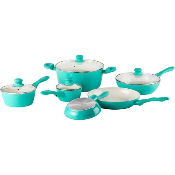 Set / bateria de 10 piezas color Turquesa | IMUSA