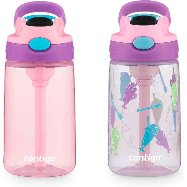 Set de 2 pachon con tapa de 14 Onzas Plastico infantil | CONTIGO