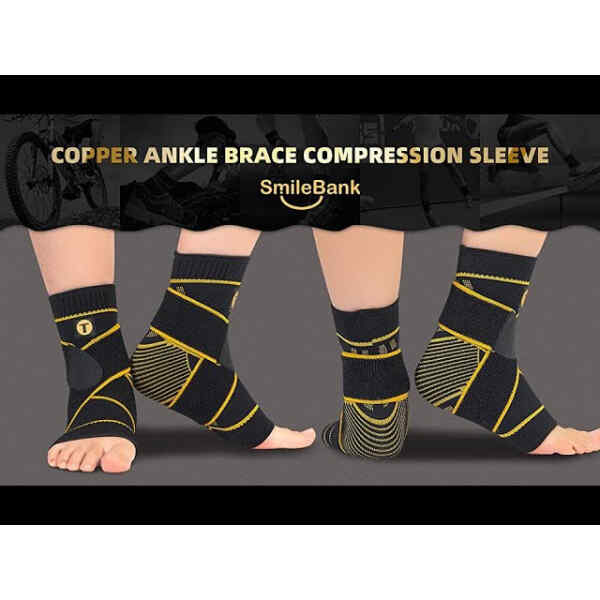 Tobillera de compresion transpirable para hombres y mujeres | COPPER