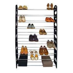 Zapatera armable y apilable de 50 pares | EUROHOME