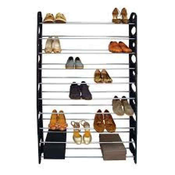 Zapatera armable y apilable de 50 pares | EUROHOME
